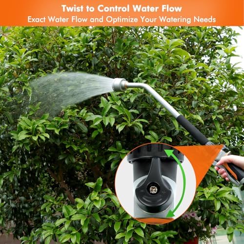 RESTMO 24 Inches Long Watering Wand for Garden Hose, Full Shower Spray Wand - Image 6