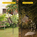 Maleyt Solar Watering Can Lights Garden Decor, Retro Metal Hanging Solar Lantern with String Lights Outdoor Waterproof, Outdoor Decorations for Porch Lawn Driveway Backyard Pathway (2) - Image 6