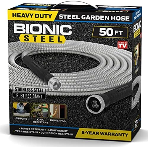 Liberty Garden 1917-G Hose Pot, Hammered, Patina and Bionic Steel 1582 50Ft Hose, 50' - Image 5