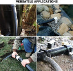 Flexible PVC Pipe2" Dia Black PVC Pipe, ID2" x50 feet Pool Hose,Spa Hose Tubing for Koi Ponds, Pond Tubing,Irrigation and Water Gardens,With 2PCS Stainless Steel Clamps - Image 7