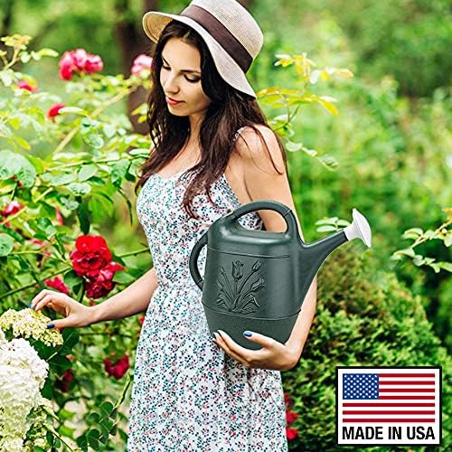 Novelty Classic Watering Plastic Can, Green, 2 Gallon (Pack of 3) - Image 3