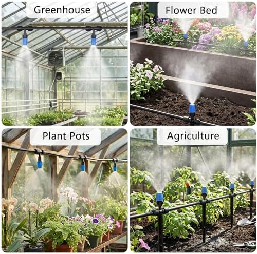 New Quick Connect Drip Irrigation System, Automatic Mist Irrigation Kit with Replaceable Tubing and Misting Nozzles for Garden, Greenhouse and Lawn - Image 6