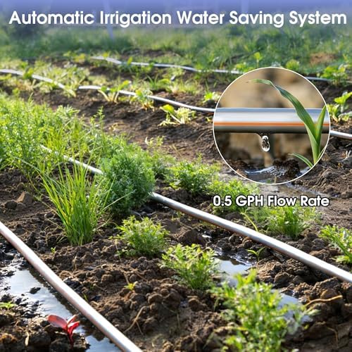 1640FT 5/8" Drip Irrigation Tape - 8 Mil 0.5 GPH 6" Spacing - Image 6