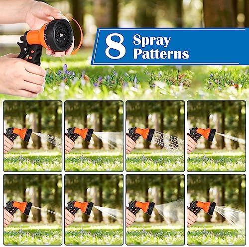 Tanlade 10 Pcs Adjustable Hose Nozzle Sprayer with 8 Watering Patterns - Image 4