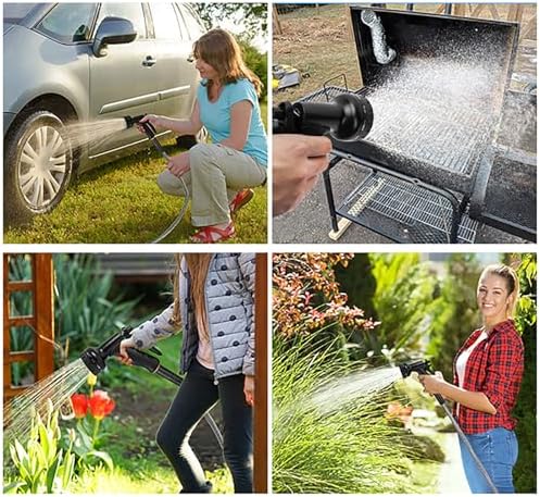 75ft Metal Garden Hose Stainless Steel Heavy Duty Water Hose With 2 Nozzles, No Tangle and Kink, Lightweight & Flexible, Tough and Pet Proof, Metal Garden Hose for Yard, RV, Garden, Outdoor - Image 3