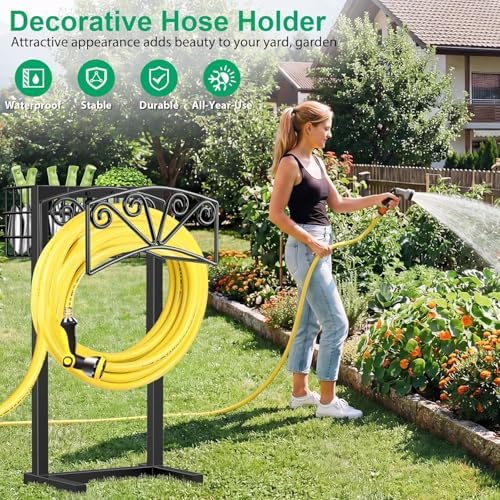 TomCare Garden Hose Holder, Heavy Duty Water Hose Hanger for 160FT Hose - Image 6