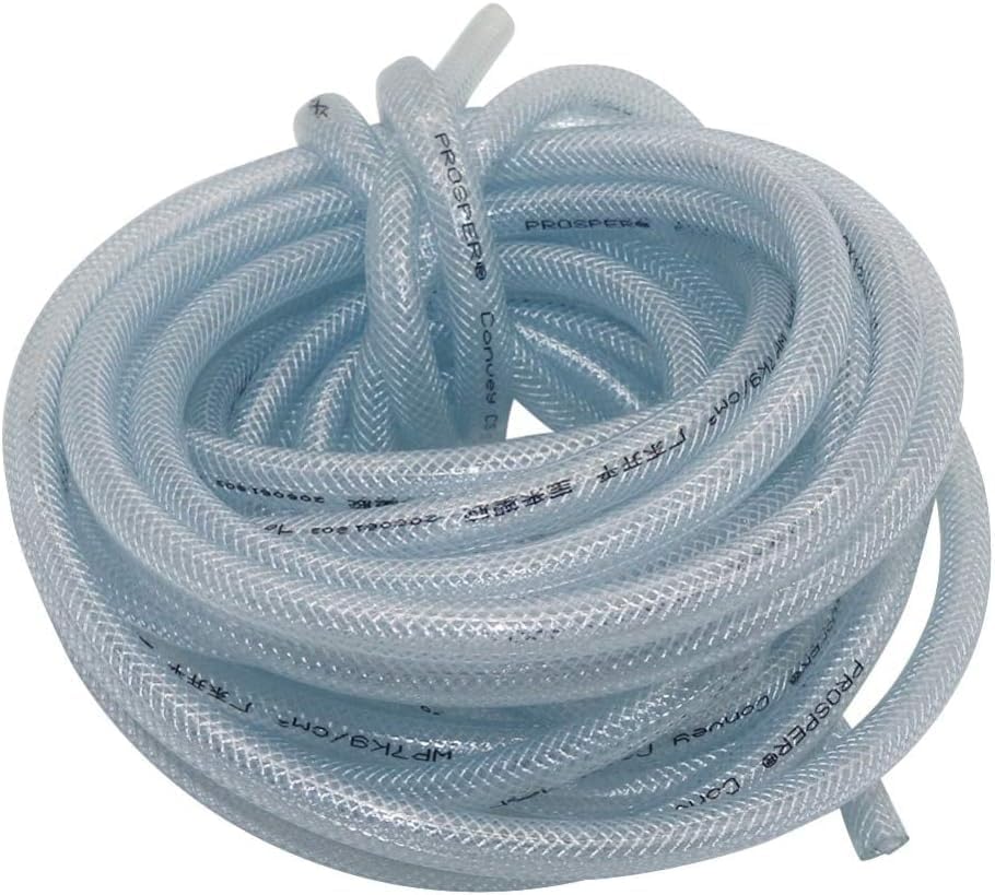 10m 20m Extra Long PVC Braided Reinforced Garden Hose Flexible Water Supply Pipe for Yard Irrigation Environmental Protection Outdoor Hose by Unknown