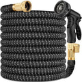 75 ft Expandable Garden Hose - Superior Strength 3750D - 3 -Layer Latex Core Garden HoseS - Expanding Water hoses - Extra Strong Brass Connectors/Storage Bag by YIRENWEE