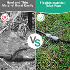 1/2 Inch Irrigation Tubing, 75 ft Polyethylene Irrigation Hose, Thick, Durable, and Flexible Drip Irrigation Tubing, Safe for Fish and Plants - Image 7