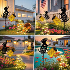 Solar Garden Lights Outdoor Decor, Watering Can with Dog Stake, Waterproof - Image 5