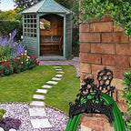 Decorative Garden Hose Holder, Hose Hanger, Heavy Duty Cast Iron Garden Yard Water Pipe Holds, Wall Mounted Hose Butler, Hose Rack Reel, 50FT 75FT 100FT Water Hose Bulter Storage (Totem) - Image 5