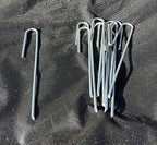 Sandbaggy Drip Tubing Stakes, 200 Pack 5 Inch 14 Gauge Galvanized Steel Drip Irrigation Stakes, Garden Stakes and Landscape Pins for 1/8 Inch and 1/4 Inch Drip Line Tubing - Image 6