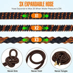 Expandable Garden Hose 100 ft with 10 Function Nozzle, 2026 New No Kink Flexible Water Hose 100ft, Lightweight, Leak-proof, 3/4" Solid Brass Fittings, 3750D Outer Fabric, Durable Expanding Latex Core - Image 2