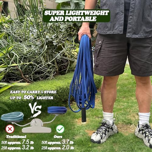 Flexible Garden Hose 50 FT,Non-Expanding Lightweight Water Hose - Image 3