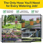 Pocket Hose Silver Bullet 75 ft Turbo Shot Nozzle Multiple Spray Patterns Expandable Garden Hose 3/4 in Solid Aluminum Fittings Lead-Free Lightweight and No-Kink - Image 6