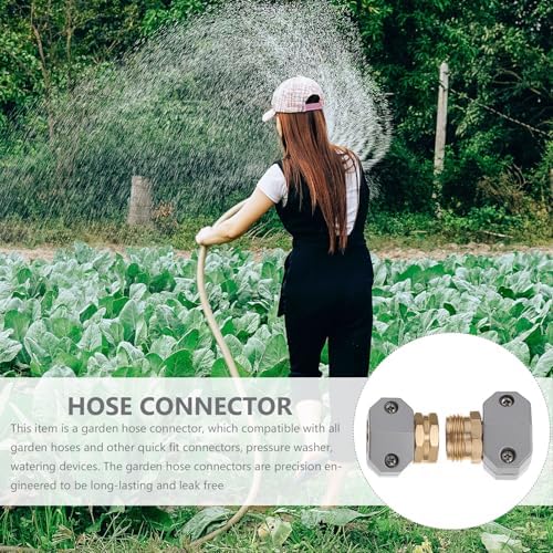 Garden Hose Repair Kit Easy to Use 3 Sets with Aluminium Alloy Connectors and Weatherproof Hose Service Connector for Outdoor Watering and Garden Supply - Image 6