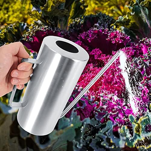 1.5l Stainless Steel Modern Indoor Outdoor Small Metal Watering Can Garden Plant Flower Long Spout Watering Pot,Suitable for Garden Flowers and Plants - Image 4