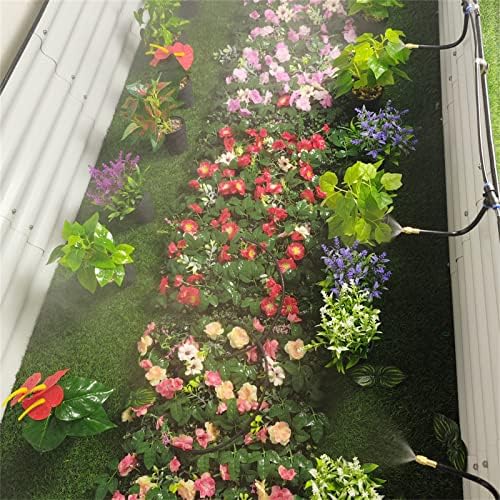 Outdoor Misting Cooling System Kit with 24v Silent Pump & Adjustable Nozzles & Flexible Misting Line & Filter, Patio Misters Mister System Drip Irrigation System for Outsi(Size:15m Tube + 21 nozzles) - Image 7