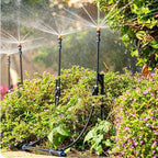 Adjustable Sprinkler with Micro Spray Mister Emitters, 360° Brass Nozzle by Unknown