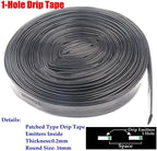 50M 16×0.2mm 1-Hole Patch Type Irrigation Drip Tape, for Fruit Tree Greenhouse Drip Hose Micro Irrigation System Seepage Pipe(Space200mm) - Image 5