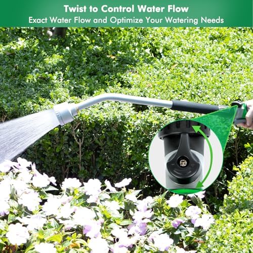 RESTMO 24 Inches Long Watering Wand for Garden Hose, Full Shower Spray Wand - Image 6
