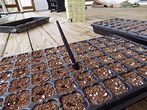 Bootstrap Farmer 128 Cell Tray Combo with 1020 Trays No Holes Black 5-Pack - Image 6
