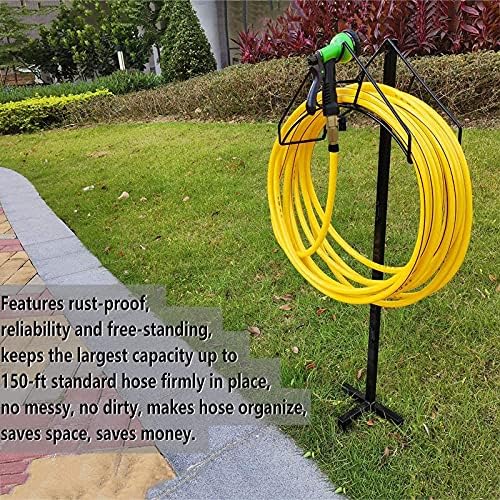 Freestanding Garden Hose Holder Hanger, Heavy Duty Metal Water Hose Storage Stand Rack for Yard Lawn (Hose Not Included) - Image 3