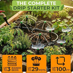 CARPATHEN Quick Connect Drip Irrigation System Kit with Sprinkler, 100 feet - Image 3