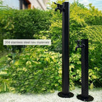 Floor Mounted Faucet Outdoor Water Pipe Vertical Fountain Irrigation Column,Freestanding Outdoor Water Column - Antifreeze Faucet Dispenser, Durable Garden Hydrant Fountain, Floor Mount Tap - Image 7