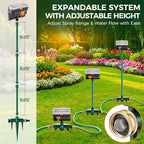 4 Way Adjustable Mini Turbo Oscillating Lawn Sprinkler(Triangular Base) - Image 2