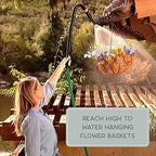 Bernini FlexEnd Garden Wand, Flexible Hose Sprayer with Fireman Nozzle for Versatile Watering and Cleaning - 31" Reach, Jade - Image 3
