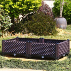 YSUEFIJO Raised Garden Bed Planter, Planters for Outdoor Plants, Elevated Garden Boxes Plant Pots, Grow Herbs and Vegetables Outdoors, Easy to Install - Image 3