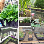 YSUEFIJO Planter Box Outdoor Raised, Raised Garden Bed for Vegetables, Garden Bed Kit Plastic, with Drainage Holes, for Flowers, Herbs, Fruits - Image 5