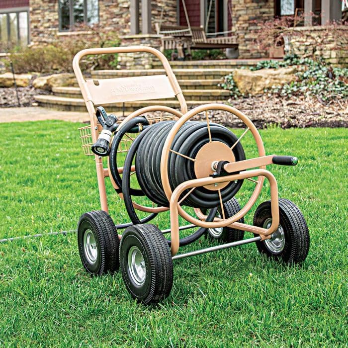 A.M. Leonard Hose Reel Wagon with Pneumatic Tires, 300ft Hose Capacity - Image 5