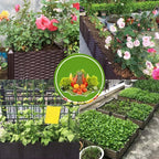 YSUEFIJO Raised Garden Bed Planter, Elevated Plastic Raised Garden Bed Planter Box, Planting Raised Container with Water Design & Drainage Holes, for Flower Vegetable Herbs - Image 6