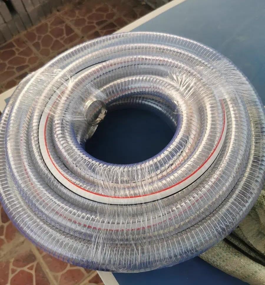 1 1/2" ID x 1 3/4" OD Heavy-Duty Steel Wire Vacuum Suction Hose, PVC High Pressure UV Chemical Resistant Thick Flexible Vinyl Tubing, Bilge Pump Hose, 32.8FT - Image 5