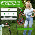 Garden Hose 50ft, Non-Expanding Water Hose with 10 Function Nozzle - Image 4