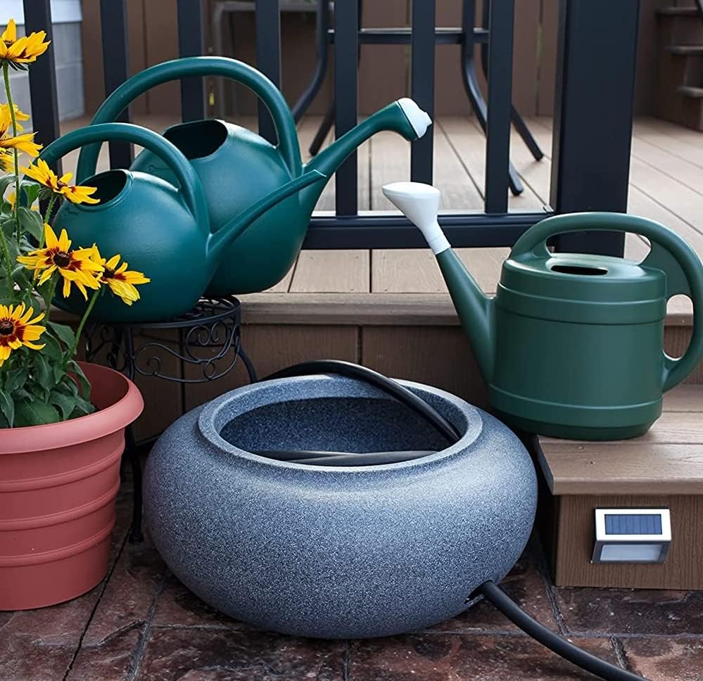 Standard Watering Can - Plant Watering Can - Small Plastic Garden Water Pot for Indoor Outdoor Plants Flowers by The HC Companies, 2 Gallon, Green - Image 2