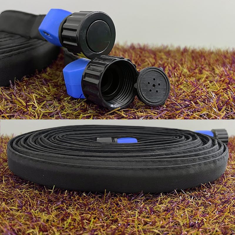 Garden Flat Soaker Hose 50ft 2 Pack for Garden Beds - Image 2