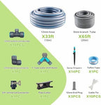 Drip Irrigation System 98ft, Fast Connect Automatic Irrigation Kit with 12mm, 6mm Blank Distribution Tubing and Accessories, DIY Garden Watering Equipment for Garden, Greenhouse, Flower Bed, Patio - Image 2