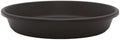 The HC Companies Flower Pot Saucers - Plastic Plant Saucer for Outdoors & Indoors - Traditional Design Plant Pot Trays for Water Drainage - Durable & Stylish Round Plant Tray (21-inch Black) by TheHCCompanies