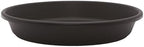 The HC Companies Flower Pot Saucers - Plastic Plant Saucer for Outdoors & Indoors - Traditional Design Plant Pot Trays for Water Drainage - Durable & Stylish Round Plant Tray (21-inch Black) by TheHCCompanies